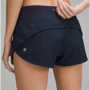 lululemon athletica Speed Up Blue Athletic Shorts